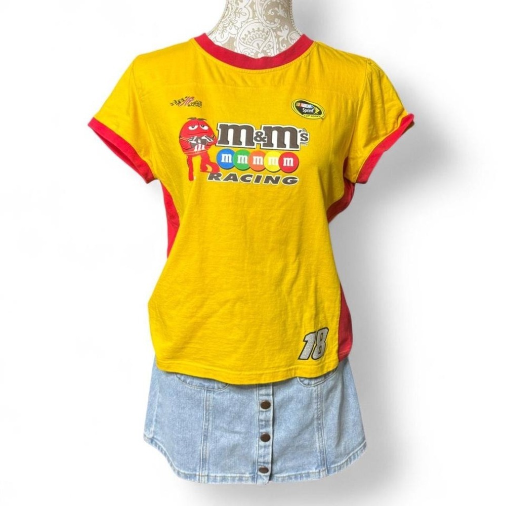 Nascar M&M's Racing Yellow & Red Muscle Tee